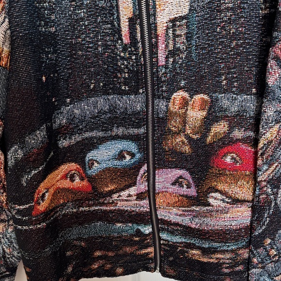 Artistic Urban Print Men's Lightweight Jacket - Picture 2 of 5